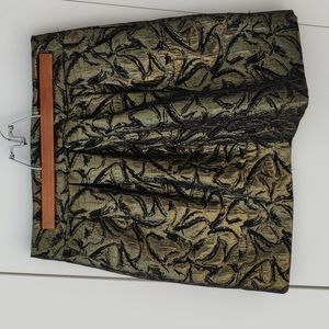 Gold and black skirt